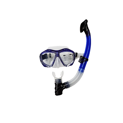 Профессиональный набор для снорклинга, маска с трубкой синий