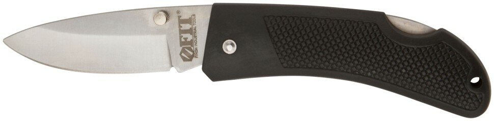 FIT Нож складной "Юнкер", 175 мм, лезвие 75 мм, нерж. сталь, ручка с мягкими ПВХ накладками ( 10553 )