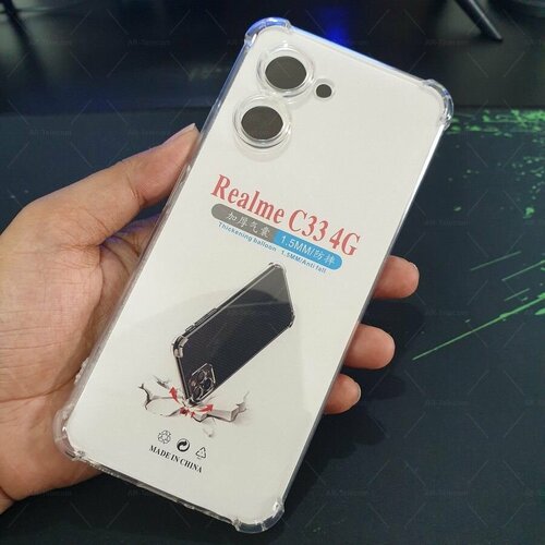 Силиконовая накладка для Realme C33 4G с усиленными бортами прозрачный силиконовая накладка для infinix hot 20 4g с усиленными бортами прозрачный