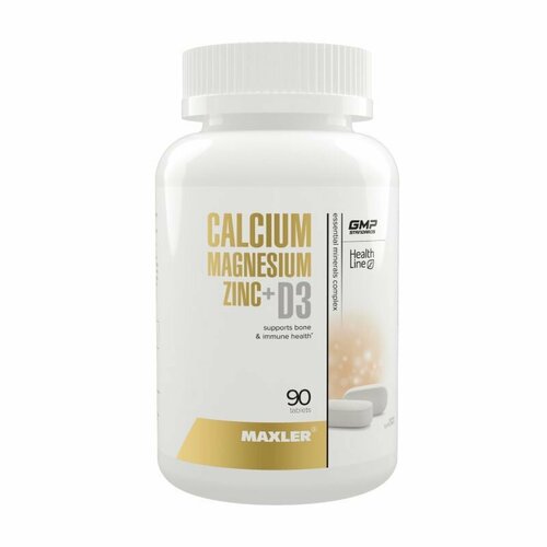 Витамины Maxler Calcium Magnesium Zinc+D3 90 таблеток