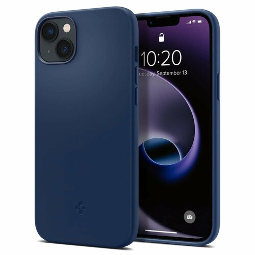 Чехол SPIGEN для iPhone 14 Plus - Silicone Fit (MagFit) - Синий - ACS04921