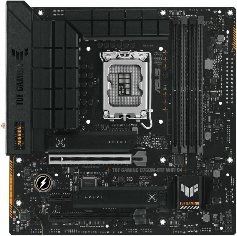 Материнская плата ASUS TUF GAMING B760M-BTF WIFI D4/LGA1700, B760, USB3.2 GEN 2X2, MB