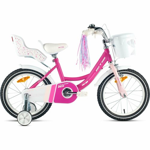 Велосипед Sitis Marie 16 2024 детский для девочек стальная рама с барабанными тормозами 1 скорость для роста 110-125 см цвет Violet 1536500₽