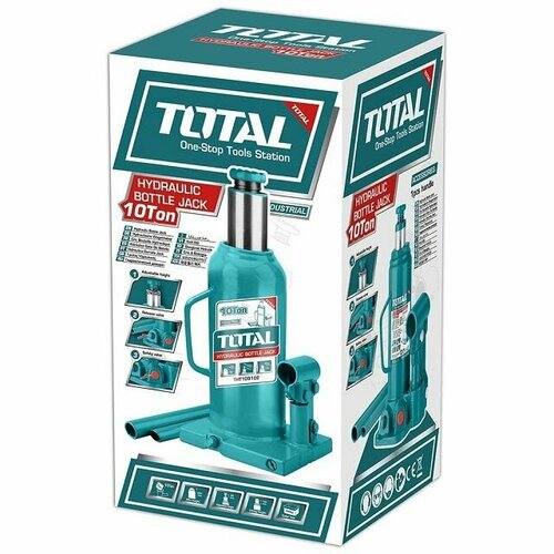 Домкрат бутылочный 10 т TOTAL 4329₽