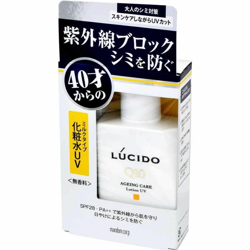 Mandom Увлажняющий лосьон Lucido Ageing Care Lotion UV для лица, SPF 28 PA++, для мужчин после 40 лет, 100 мл