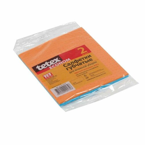 TET Салфетки губчатые, 15 х 17 см, 2 шт в уп
