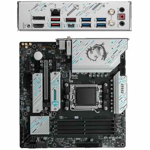 Материнская плата MSI B650M Gaming Plus WiFi Socket-AM5 AMD B650 4xDDR5 4xSATA3 RAID 2xM2 1xPCI-E16x 7xUSB32 1xUSB32 Type C DP HDMI WiFi 25Glan mATX Ret 2767000₽