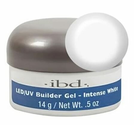 IBD, LED/UV Builder Gel Intense White, Конструирующий ярко-белый гель, 14 мл