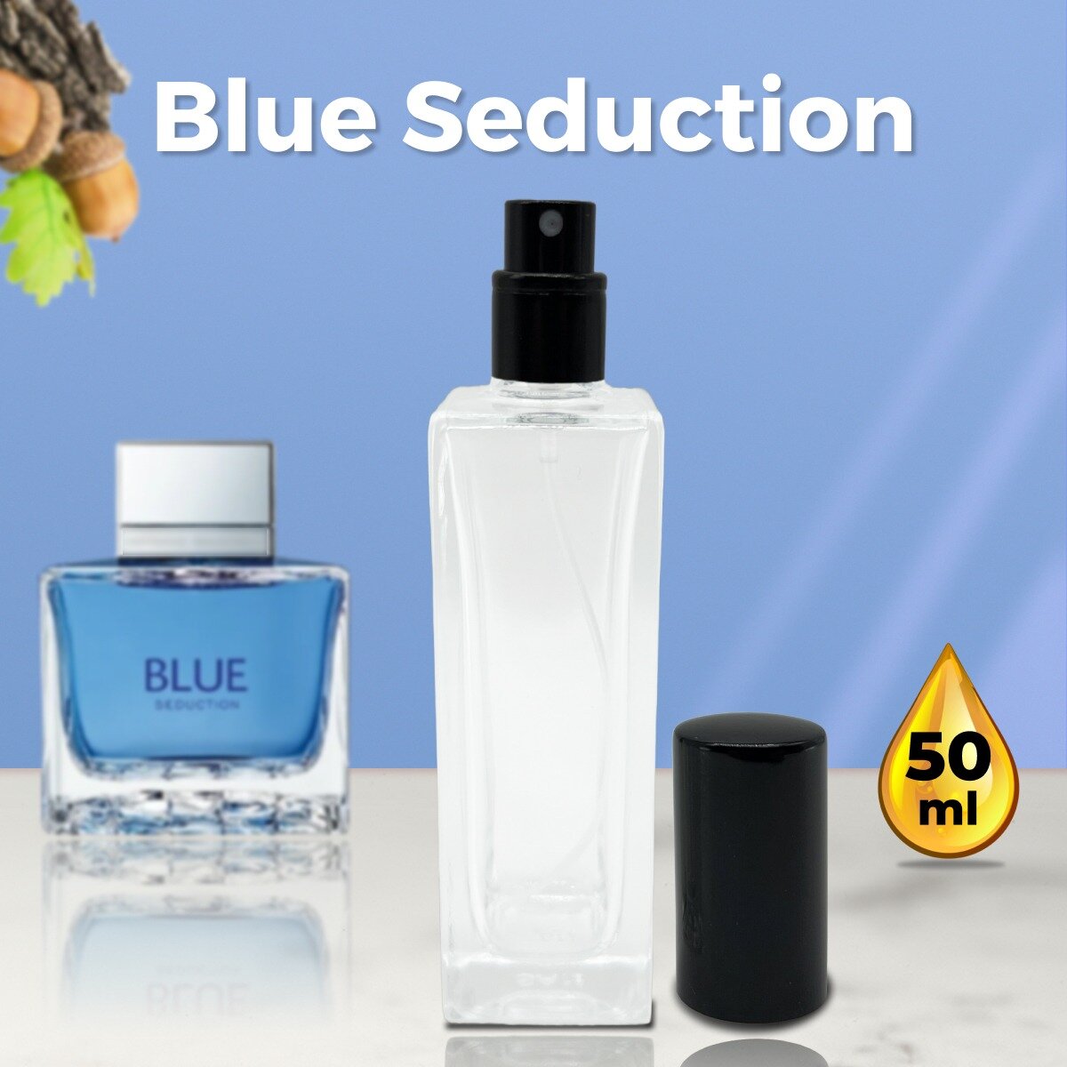 Gratus Parfum Blue Seduction Man духи мужские масляные 50 мл (спрей) + подарок