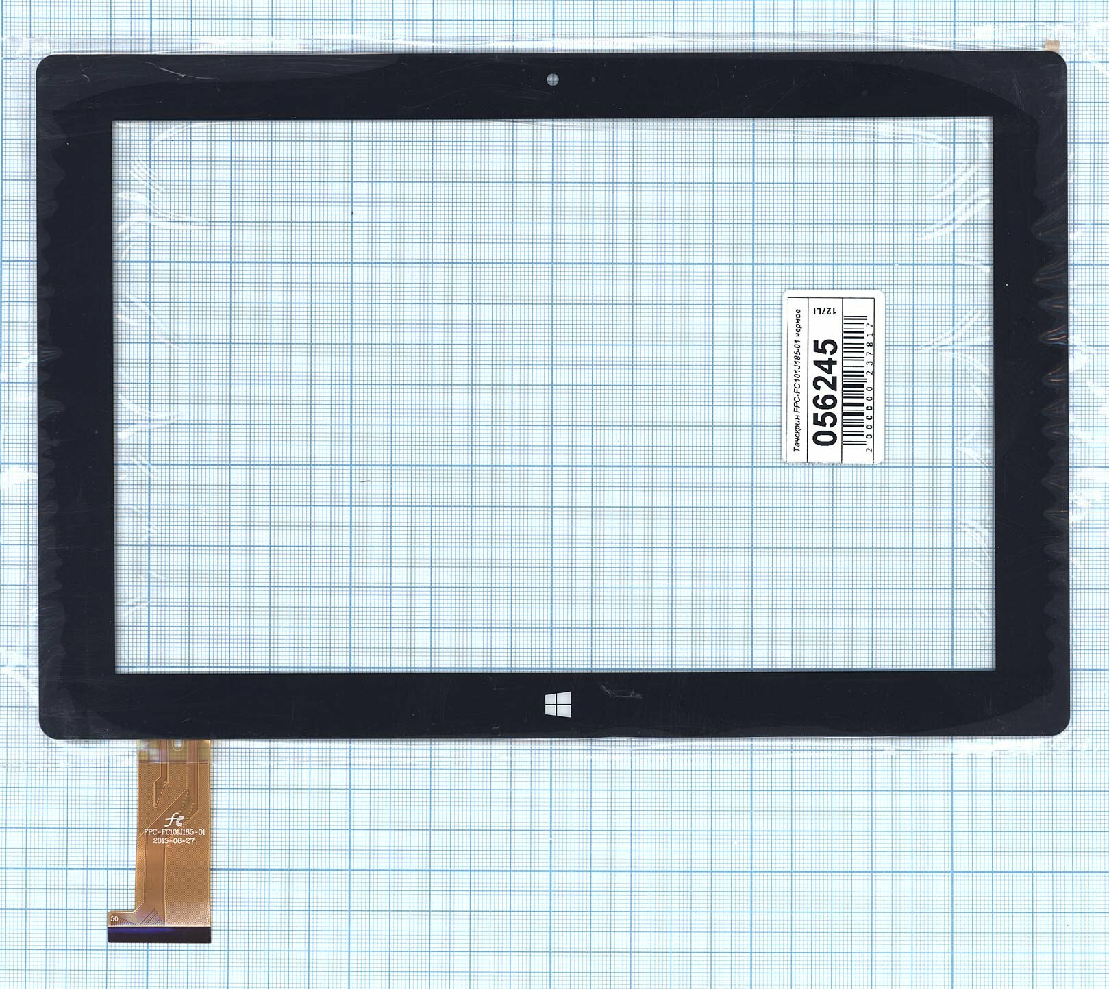 Сенсорное стекло (тачскрин) FPC-FC101J185-01 черное