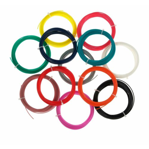 Пластик SL PLA-12 для 3Д ручки 12 цветов по 10 метров 1257₽