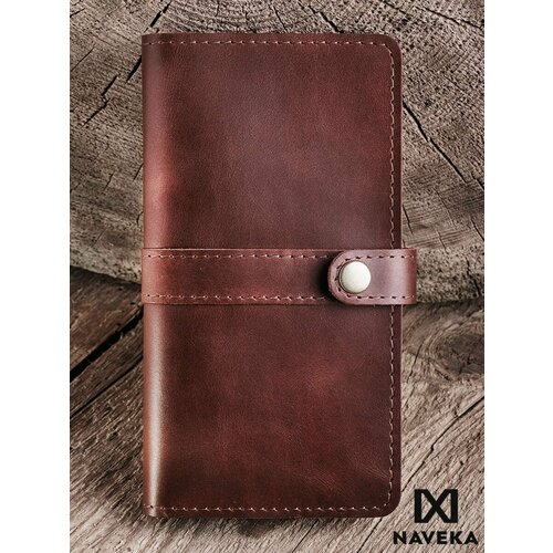 Кошелек NAVEKA, фактура гладкая, коричневый