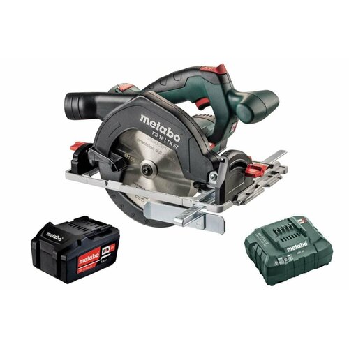 Аккумуляторная дисковая пила Metabo KS 18 LTX 57 1 Li-Powerх 4 Ач ЗУ ASC30-36 T03480 42999₽