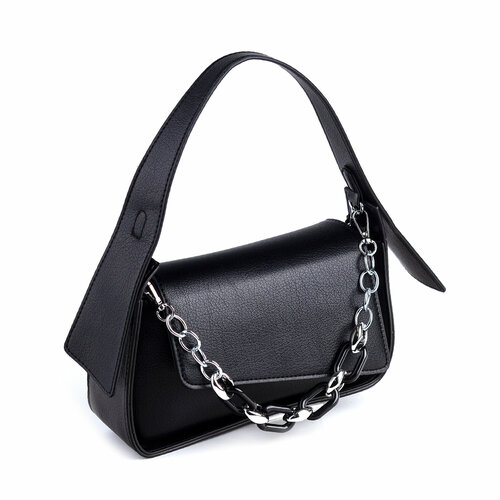 Сумка кросс-боди , фактура гладкая, черный