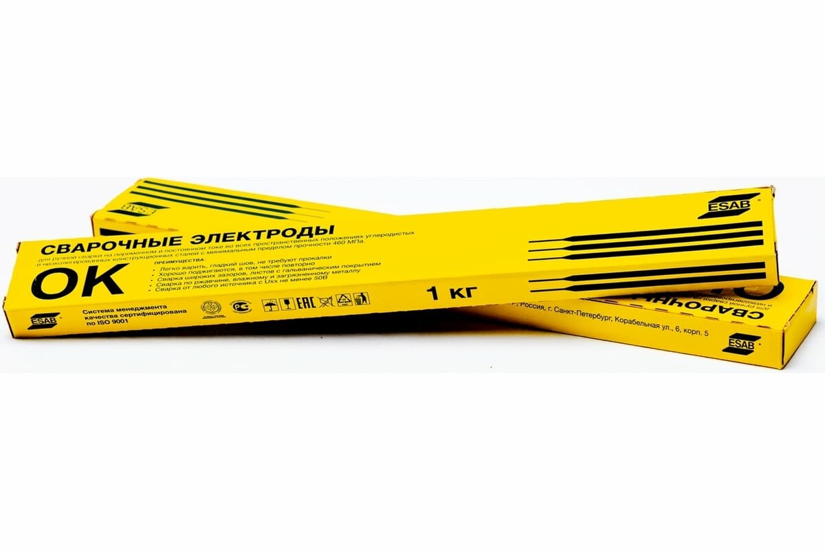 Электроды сварочные OK 46.00 (2.0х300 мм; 1 кг) ESAB 4600202WZ0