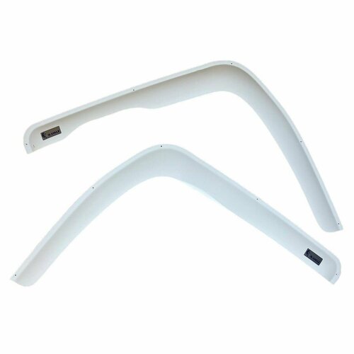 Дефлектор двери (ветровики) с логотипом на КАМАЗ Компас 9 / Компас 12, Белые