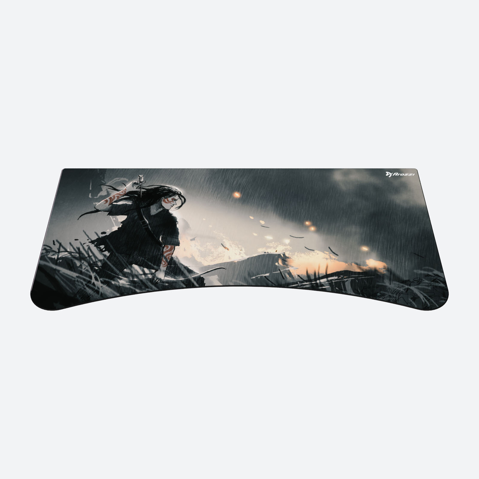 Коврик для мыши Arozzi ARENA-D0018, игровой, прошитые края, черный/белый, 160x82 см