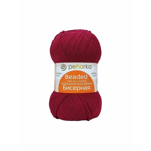 Пряжа Пехорка Бисерная 007 бордо
