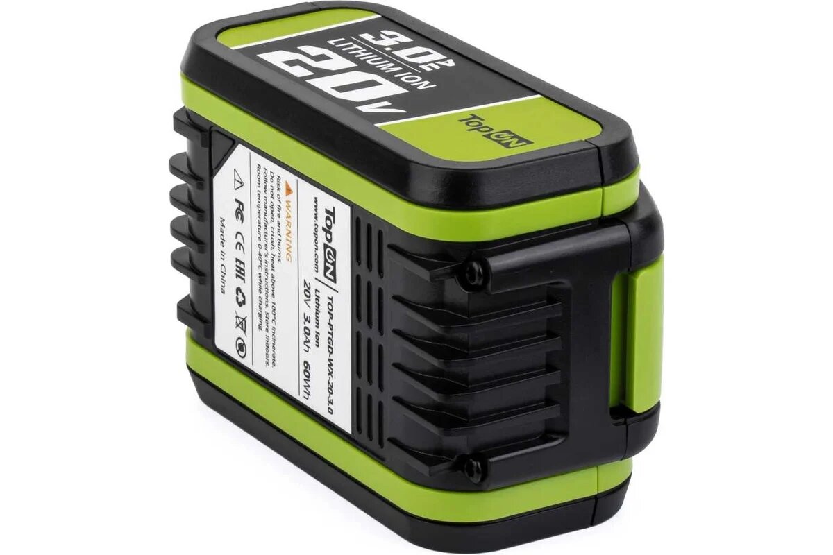 Изображение Аккумулятор TopOn 20V 3.0Ah (Li-Ion) PN: WA3553 TOP-PTGD-WX-20-3.0