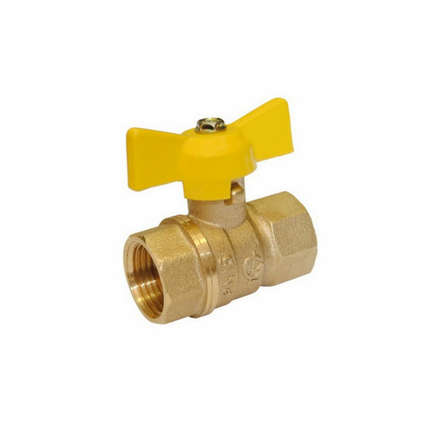 Кран газ шаровой 1 2  вн вн бабочка 11б27п Стандарт 230 галлоп  PN40