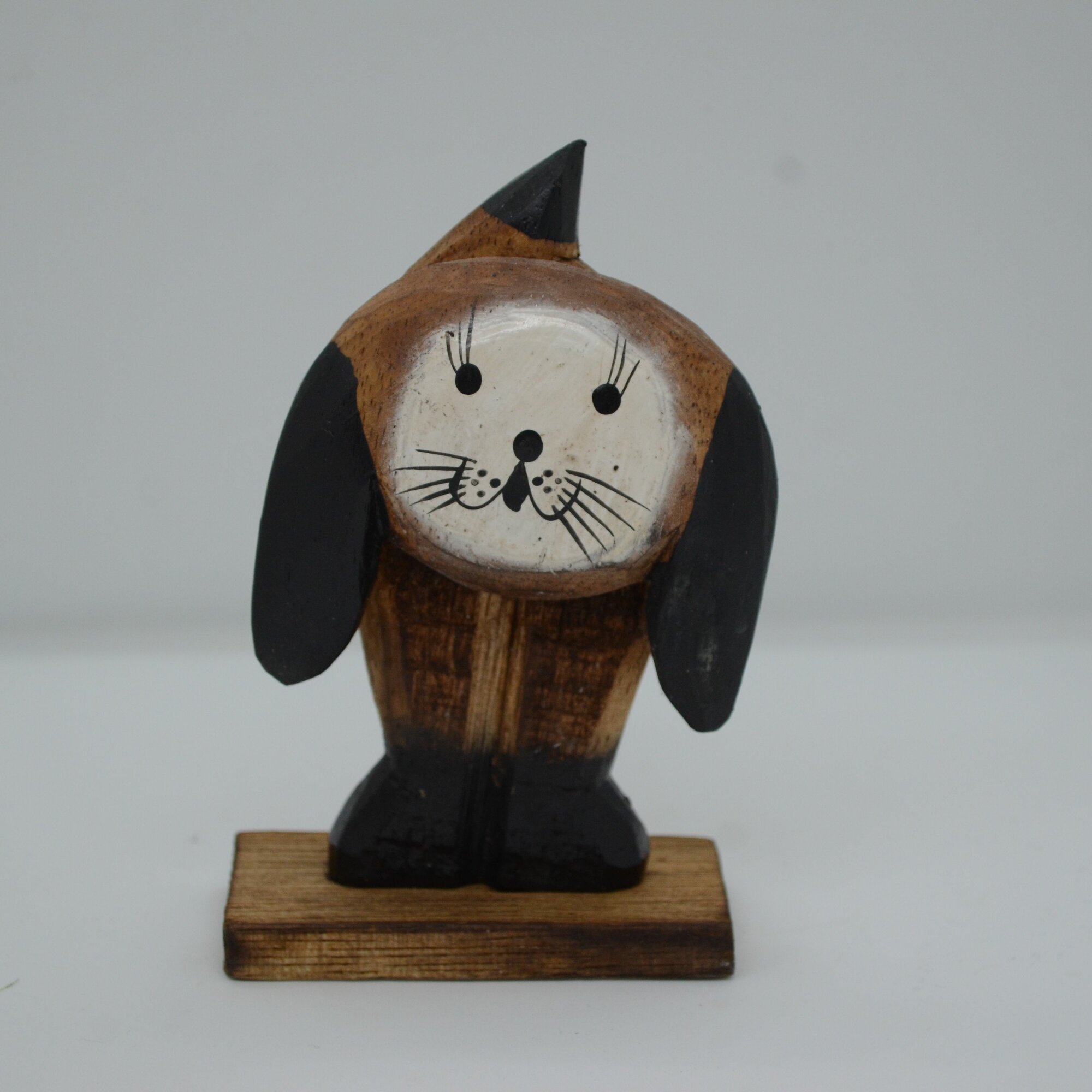 Статуэтка Собачка, 12 см, материал изготовления дерево, цвет коричневый — фото 1