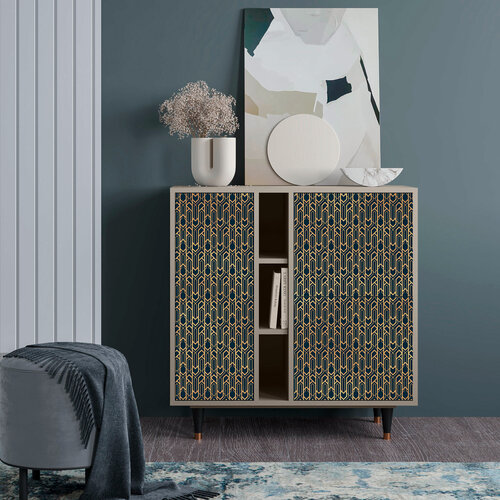 Изображение товара Комод - STORYZ - BS5 Golden Empire, Размер - 94 x 96 x 41 см, Цвет корпуса - , Сатин