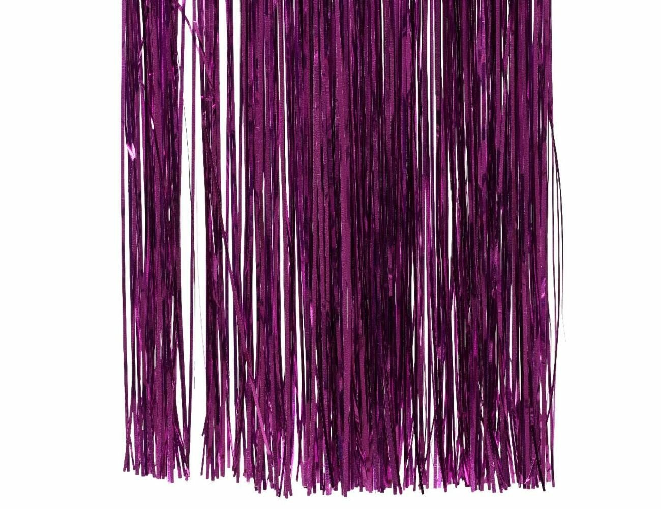 Дождик ёлочный праздничный глянец, винил, фиолетовый, 50х40 (20) см, Kaemingk 431577