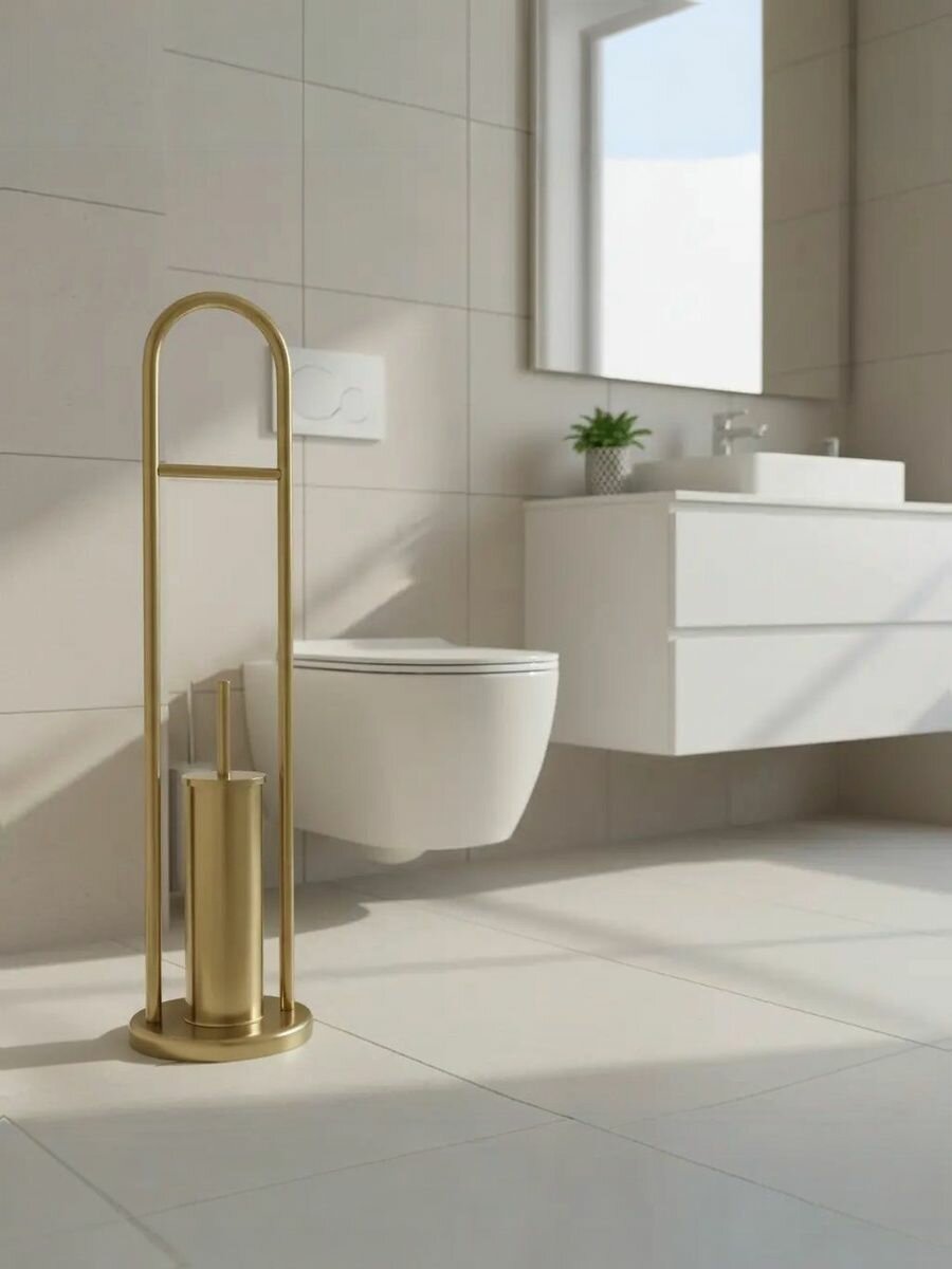 Ёршик для унитаза Potato с держателем для туалетной бумаги