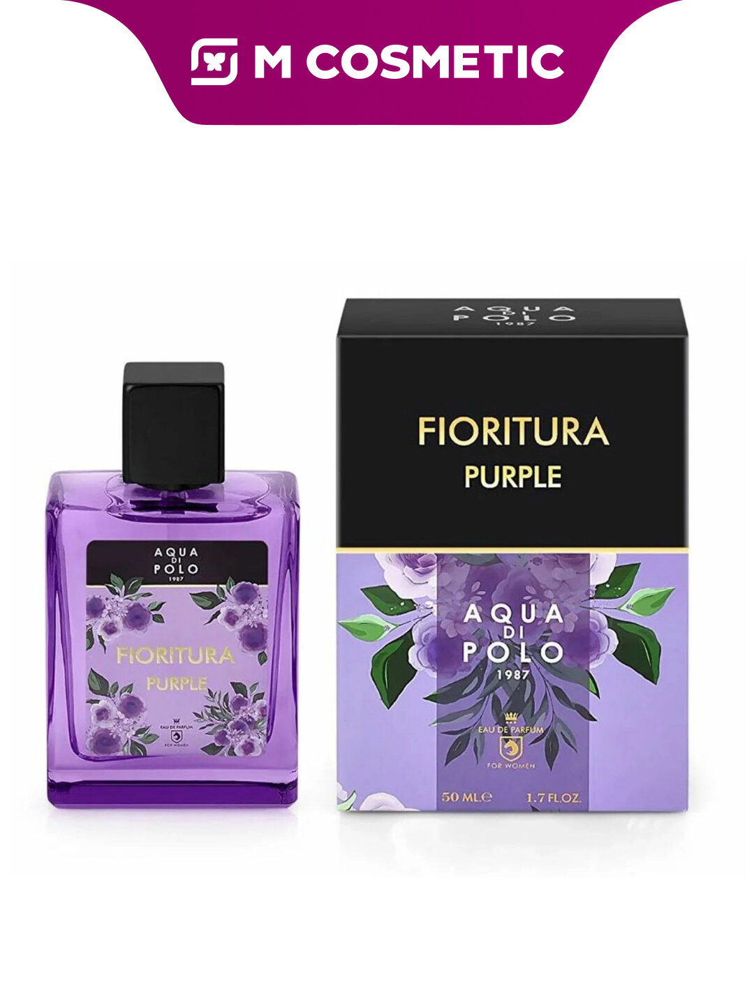 Парфюмерная вода AQUA DI POLO Fioritura Purple, женская, 50 мл