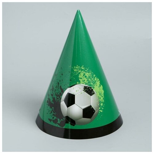 фото Колпак бумажный "футбол", набор 6 шт. yandex market