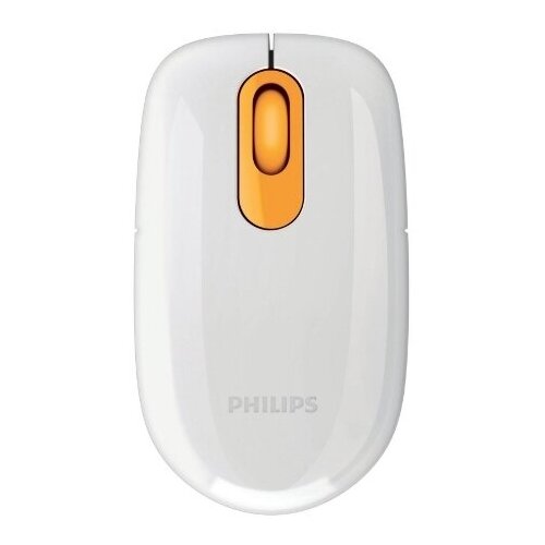 Мышь Philips SPM591010 USB желто-белый 1200dpi ComfortFit кабель 065м USB 127900₽