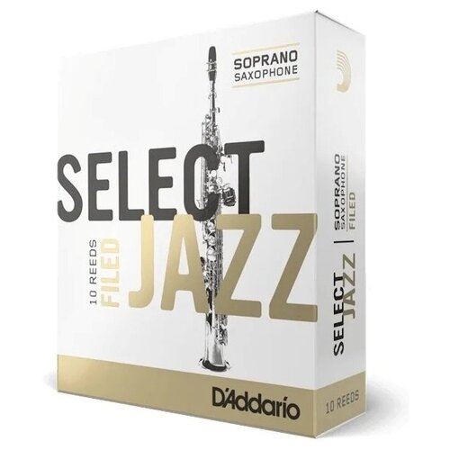 select jazz набор тростей для саксофона баритон размер 2m 2h 4шт rico dsj l2m Трость (10 шт. в наборе) Rico Select Jazz Filed RSF10SSX2M натуральный