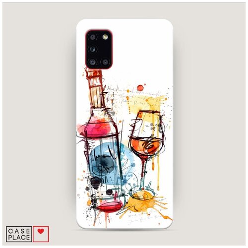 фото Чехол пластиковый samsung galaxy a31 акварельное вино case place