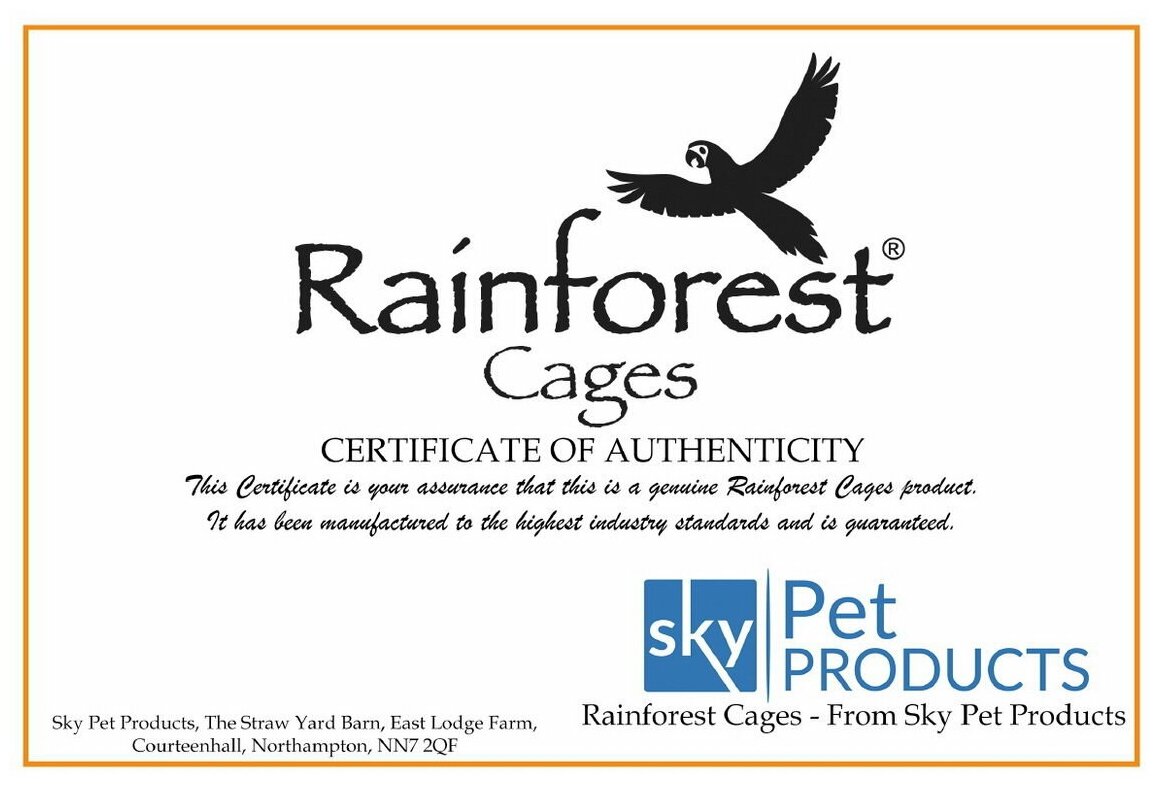 Клетка для мелких и средних птиц Sky Rainforest Amazona-II Stone , 81*53*152см (Великобритания) - фотография № 3