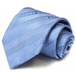Голубой галстук в полоску Moschino 35981 - изображение