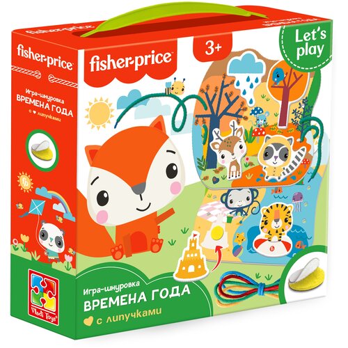 Игра-шнуровка VLADI TOYS Fisher-Price Времена года