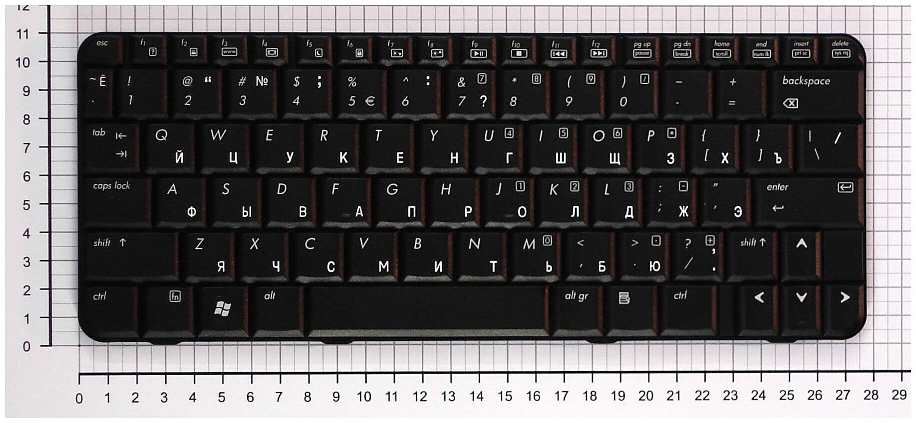 Клавиатура для ноутбука HP Compaq BAKVC01LWX52ZS русская черная