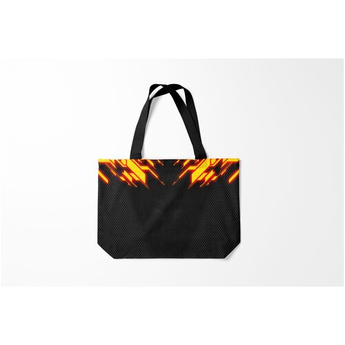 фото Сумка-шоппер / 46х35 см / геймерам / cyberpunk 2077 на спине burnettie