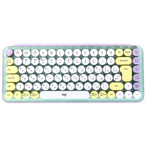 Клавиатура беспроводная Logitech POP KEYS, Daydream Mint (M/N: YR0080/CU0021)
