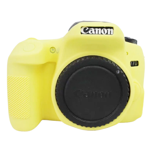 Защитный силиконовый чехол MyPads для фотоаппарата Canon EOS 77D ультра-тонкая полимерная из мягкого качественного силикона желтый