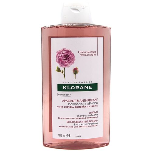 Klorane шампунь Soothing and Anti-Irritant with peony, 400 мл