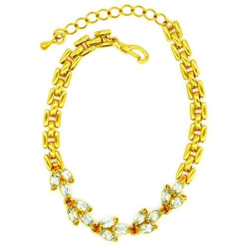 Позолоченный браслет с топазом