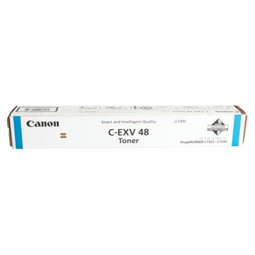 Тонер CANON C-EXV48C iR C1325iF/1335iF, голубой, оригинальный, ресурс 11500 стр, 9107B002, 1 шт.