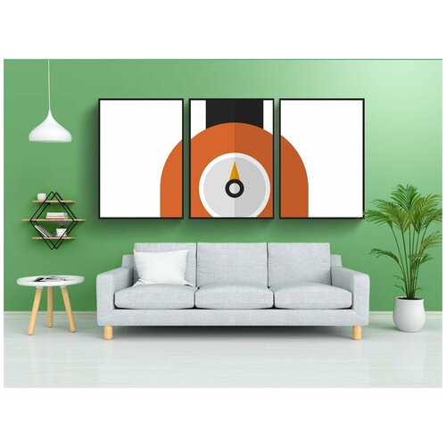 фото Набор модулных постеров для интерьера "весы, кухонные весы, кухонный прибор" 60x90 см. в тубусе, без рамки lotsprints