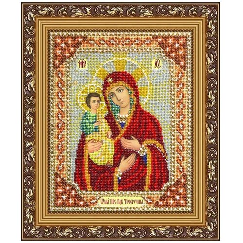 Набор вышивки бисером «Богородица Троеручница», 20x25 см, Паутинка