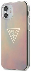 Фото Чехол Guess для iPhone 12 mini (5.4) PC/TPU TIE & DYE Hard Pink