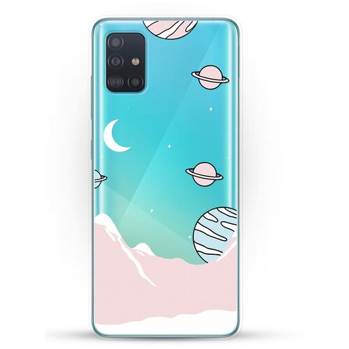 фото Силиконовый чехол горы и планеты на samsung galaxy a51 andy & paul