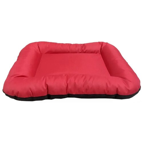 Лежанка для животных Comfy ARNOLD XL цвет: красный/черный (прим.85х70см) на молнии, мягкая подушка