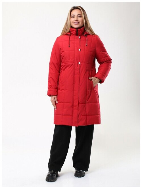 куртка  Maritta зимняя, силуэт прямой, водонепроницаемая, ветрозащитная, утепленная, размер 48(58RU), красный