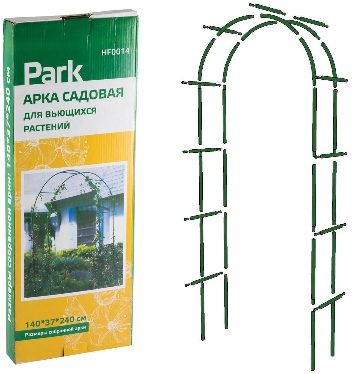 фото Арка Park садовая для вьющихся растений HF0014 240 х 140 см